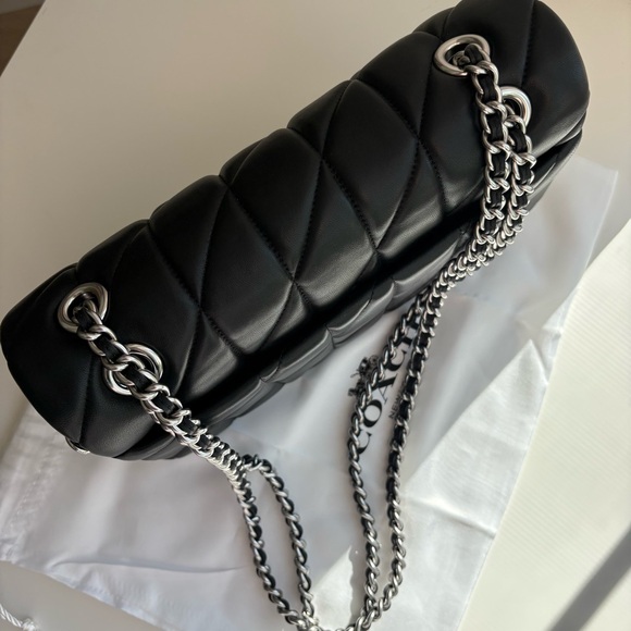 Coach Tabby 26 Shoulder Bag, Black/ Silver Hardware NWOT - Picture 5 of 16